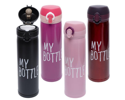 Термос - кухоль My bottle 0,5литра 24*6,5см Х2-49 Термос - кухоль My bottle 0,5литра 24*6,5см Х2-49