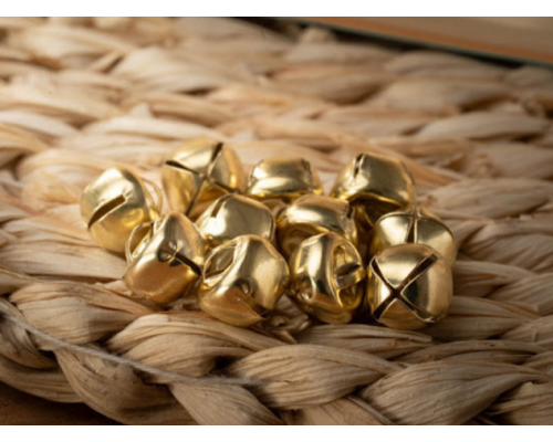 Брязкальце дзвіночки золото 12мм 10шт/уп