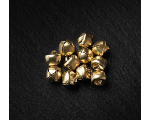 Брязкальце дзвіночки золото 12мм 10шт/уп