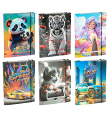 Папка для зошитів В5 ламінована на гумці