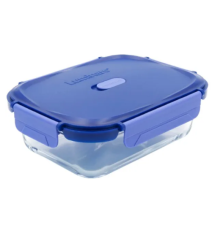 X0086 Ємність для їжі прямокутна з кришкою 1040мл «Luminarc» Pure Box Click Clack