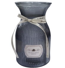 R102519 Ваза скляна 20см Star Gray