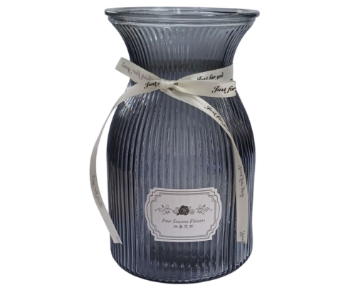 R102519 Ваза скляна 20см Star Gray