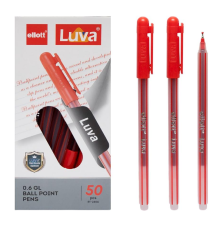 Ручка кулькова "Luva" "Ellott" ET2406-50 червона