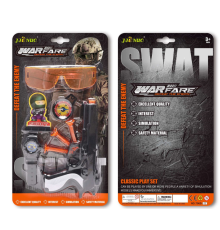 Пістолет кулі на присосках окуляри,годинник,мішень,компас,на аркуші 38см №706D-05