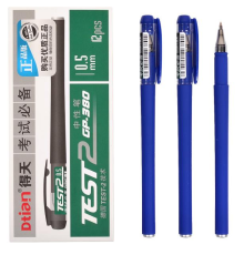 Ручка гелева GP-380 "TEST2"синя 96133