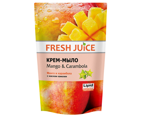 Fresh Juice р/крем-мило дой-пак 460мл mango&carambola