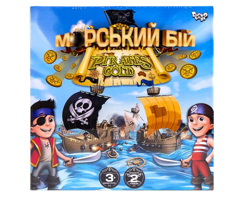 Настільна розважальна гра "Морський бій. Pirates Gold" укр G-MB-03U