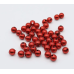 Декоративні кульки червоні/золоті 10*10мм уп 20шт