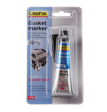 Герметик прокладок силіконовий високотемпературний прозорий 32 г  (UNIFIX) 940036