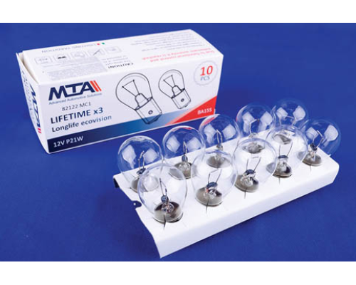 Автомобільна лампа 12V P21W BA15S 1 contact 1шт MTA