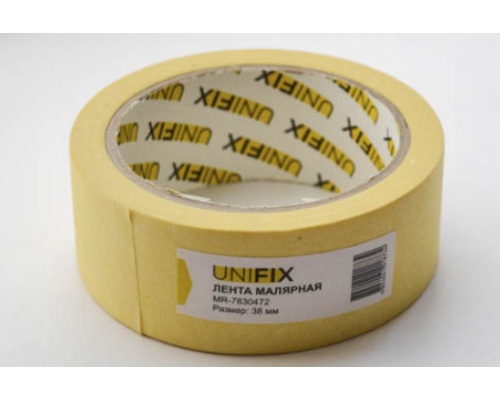 Стрічка клейка малярна 110 мкм стандарт 38 мм 40 м  (UNIFIX) MR-7830472
