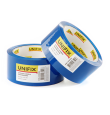 Стрічка клейка пакувальна 40 мкм 45 мм 200 синя  (UNIFIX) SKBL-5400266