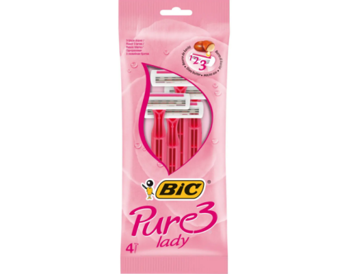 BIC Станок Pure 3 Lady  4+2шт уп