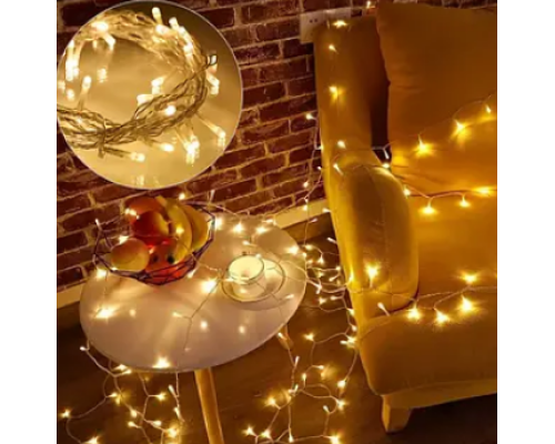 Гірлянда 100 LED Теплий білий (100)