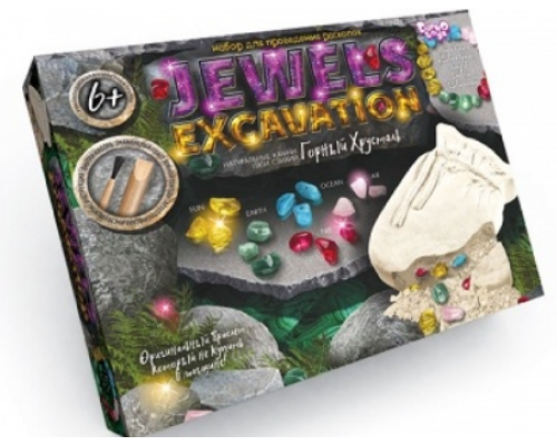 Набір розкопок "JEWELS EXCAVATION" камінці укр JEX-01-02