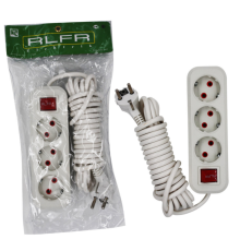 Подовжувач 3м з вимикачем з заземлення