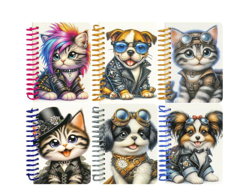 Блокнот А7 "Fresh" 64ар. спіраль, чистий лист