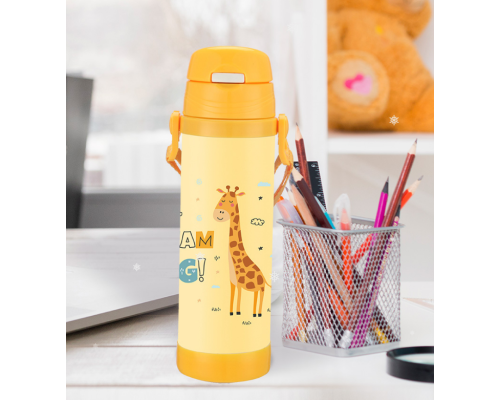 Дитячий термос "Giraffe"0,5л Maestro з силік.труб.