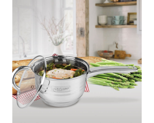 Ковш з кришкою д.16 см, 2,1 л Maestro MR-3513-16S