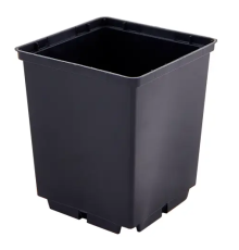 Горщик для розсади квадратний 7*8 см 0,29л чорний