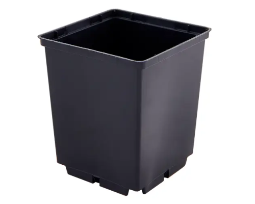 Горщик для розсади квадратний 7*8 см 0,29л чорний