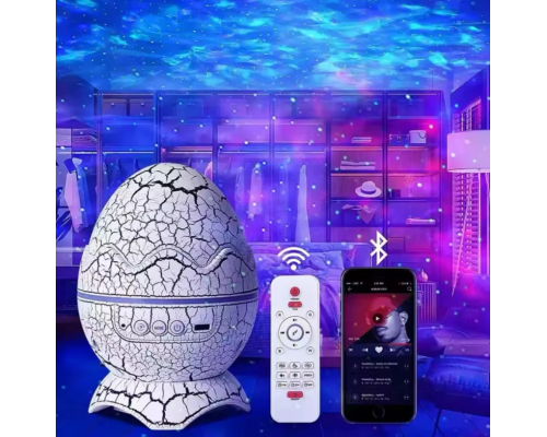 Світлодіодний проектор у вигляді ЯЙЦЯ зоряного неба, Bluetooth dinosaur egg AND LY-664 (24)