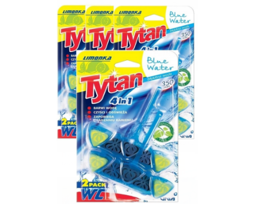 Tytan Чотирьохфазний блок д/унітазу 4 в 1 Blue Water Lime 2 x 0,040 г