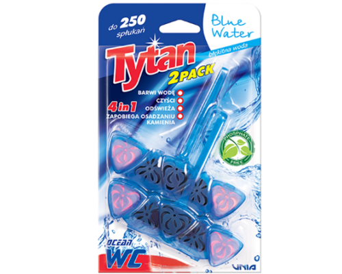 Tytan Чотирьохфазний блок д/унітазу 4 в 1 Blue Water Ocean 2 x 0,040 г