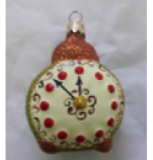 Скляна іграшка 1085\2 годинник