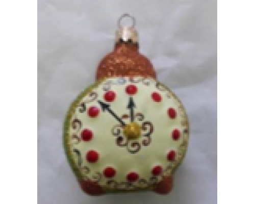 Скляна іграшка 1085\2 годинник