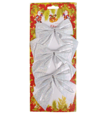 Набір Бантики 3шт срібло 10*11.5см WJX-157/9611*