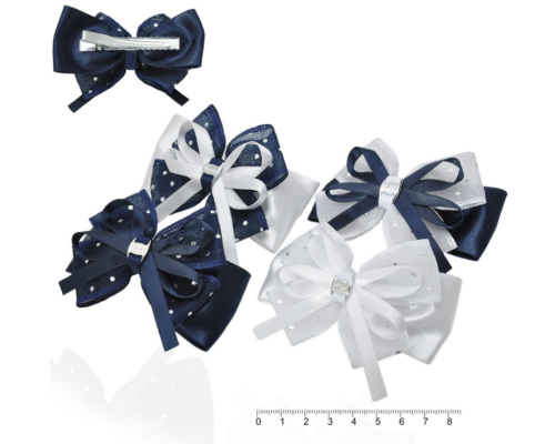 Заколка уточка для волосся з бантом 8 см 1шт 72-14536