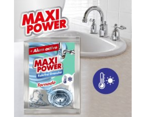 MAXI POWER Засіб гранульований д/каналізаційних стоків з теплою водою 80г