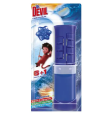 Dr.DEVIL 3 in 1 WC Point Block Ocean sun 45ml 6+1/Туалетний точковий блок Сонце океану/10