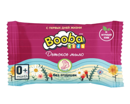 Мило туалетне тверде "Booba" "Дитяче. Без віддушки. З перших днів життя" 70г