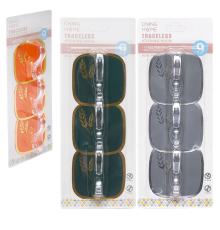 Набір гачків 3шт самоклеючих квадрат 6,5*6,5 см