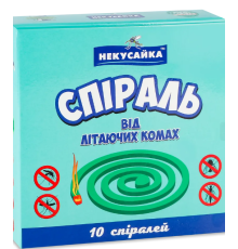 Спіралі від комарів Некусайка 10шт