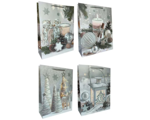 Подарунковий пакет новорічний (18*24*8,5см) 3123-9976