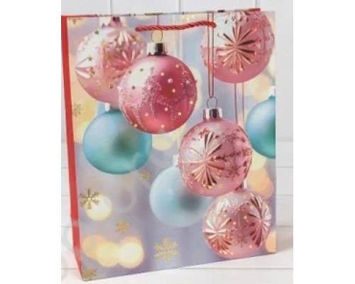 Подарунковий пакет новорічний (18*24*8,5см) 3123-9976