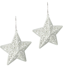 Набір ялинкових прикрас 2шт "Зірка об'ємна" 12*12*3,5см