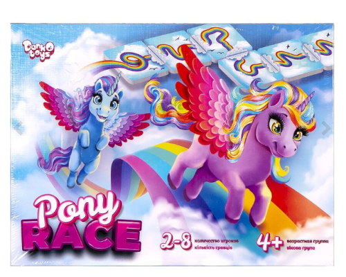 Настільна розважальна гра "Pony Race" G-PR-01-01 ДТ-БИ-07-82