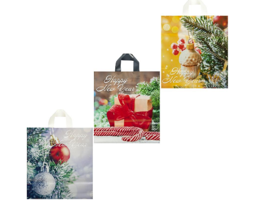 Пакет "Диор" великий НОВОРІЧНИЙ 40*38 см