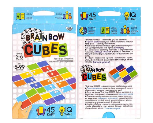Розважальна настільна гра "Brainbow CUBES"
