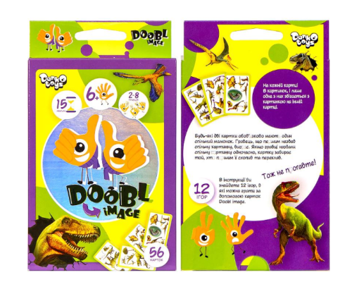 Настільна розважальна гра "Doobl Image" Dino укр