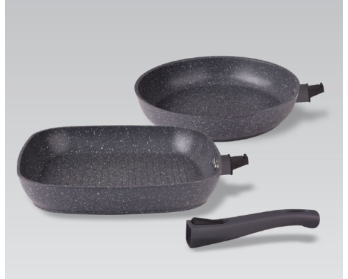 Набір сковорідок 3 пр.Granite MR-4800 ф24см, 26*26 см Набір сковорідок 3 пр.Granite MR-4800 ф24см, 26*26 см