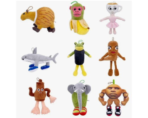 Брелок герої Тралалело Тралала м'який плюшевий мікс