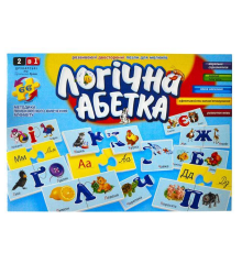 Розвиваючі пазли "Логічна Абетка", українська мова
