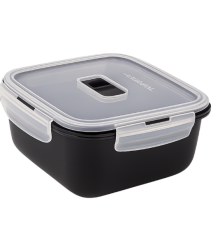 V1474 Ємність для їжі квадратна з кришкою 760мл «Luminarc» Pure Box Active Black