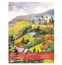 Папір для аквар/робіт в папці А3 150гр 10арк. РУТЕНІЯ 1/12 ТЕ11980